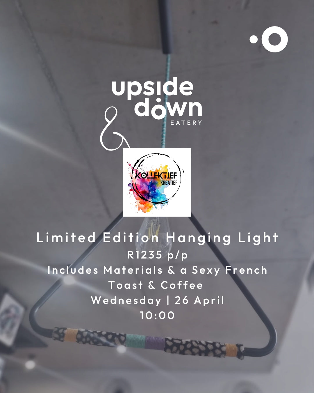 Limited Edition Hanging Light Workshop 26 April 2025