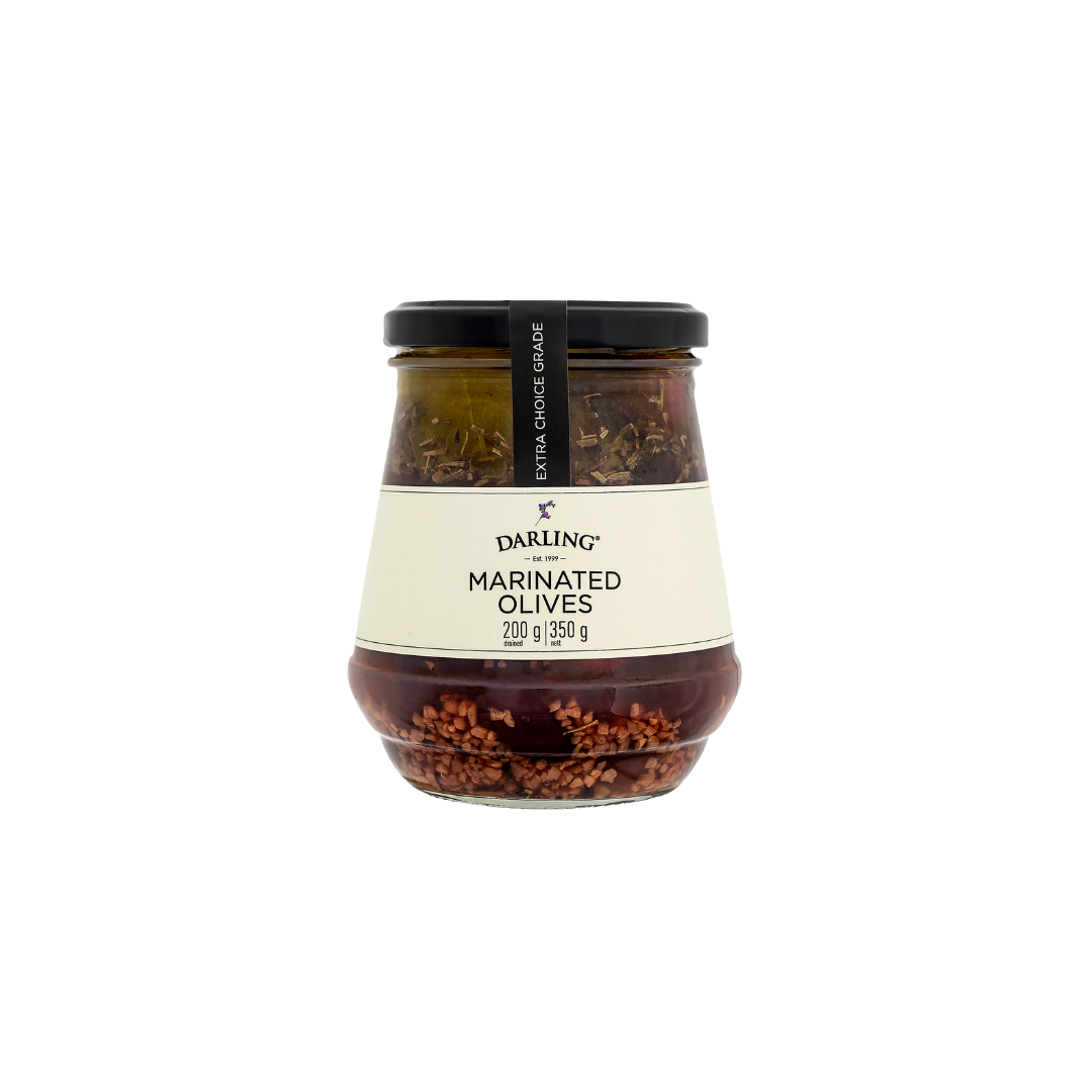 LIMITED EDITION MARINATED OLIVES 350G