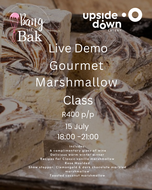 Live Demo Cooking Class Gourmet Marshmallow 15 July