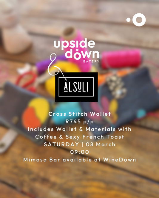 UpsideDown Eatery and Alusi Present Cross-Stitch Wallet Making Class 08 March 2025
