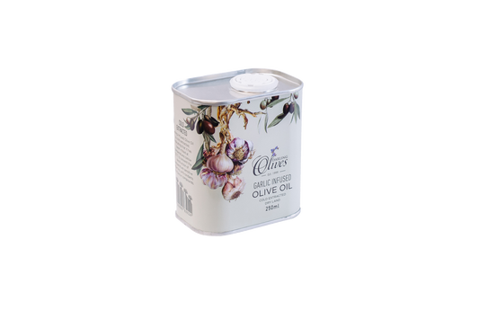 GARLIC INFUSED OLIVE OIL TIN 250ML